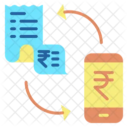 Factures mobiles et paiement électronique  Icône