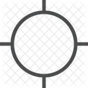 Fokus Zeiger Ziel Symbol