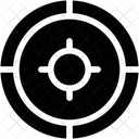 Fokus Fadenkreuz Schiessziel Symbol