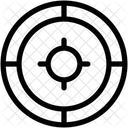 Fokus Fadenkreuz Schiessziel Symbol