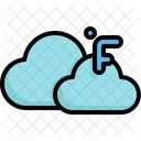 Fahrenheit Degree Cloud Icon