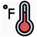 Fahrenheit Temperature Thermometer Icon