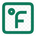 Fahrenheit Temperatur Thermometer Symbol