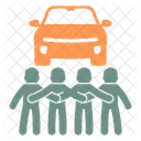 Fahrgemeinschaft  Symbol