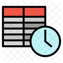 Fahrplan Flugzeug Uhr Symbol