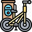 Fahrrad batterie laden  Symbol