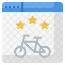 Online-Fahrradbuchung  Symbol