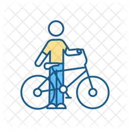 Fahrrad fahren  Symbol