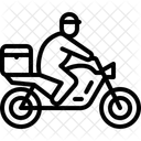 Fahrradlieferung  Symbol