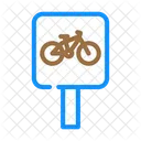 Fahrradroutenschild  Symbol