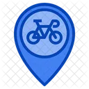 Fahrrad Platzhalter Pin Symbol