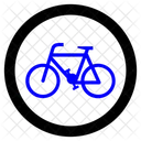 Warnschild für Fahrradverkehr  Symbol