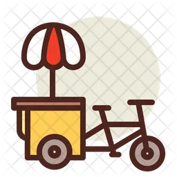 Fahrradwagen  Symbol