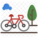 Radweg Fahrrad Radfahren Symbol