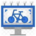 Fahrradwerbung  Symbol