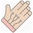 Tracking Handschuhe Lineales Farbsymbol Symbol