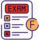 Fail In Exams Fail Failure Icon