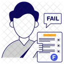 Fail Result Result Sheet Exam Result Icon