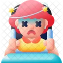 Faint Sick Headache Icon