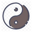 Yin Yang Philosophie Icône