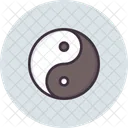 Yin Yang Philosophie Icône