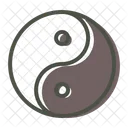 Yin Yang Philosophie Icône