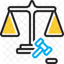 Fairly Adequately Justly Justice Scale Law Balance Weight Equal Judge Legal Equilibrium Icon