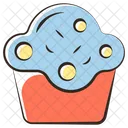 Muffin Bakery Blueberry Icon