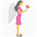 Virgo Girl With Icon