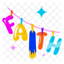 Faith Word Hanging Letters Faith Icon