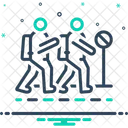 Faixa De Pedestres Pedestre Sinal Ícone