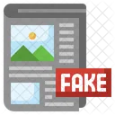 Fake Advertising Newspaper Journal Icon