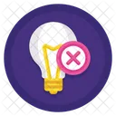 Fake Concept Idea Lightbulb Icon