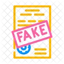 Fake Document  Icon