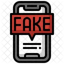 Fake News Smartphone Viral Icon
