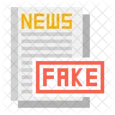 Fake News Fake Report Fake Media Icon