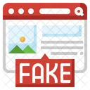 Fake Website Fake Browser Fake Webpage Icon