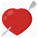 Fall In Love Arrow Heart Icon