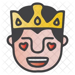 Fall In Love King Emoji Icon