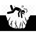 Fallen Sterben Grube Symbol