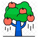 Fallender Apfel Obst Vorspeise Icon