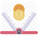 Falle Geld Schema Betrug Symbol