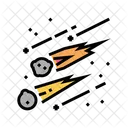 Falling Meteors Color Icon
