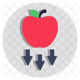 Falling apple  Icon