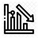 Falling Graph  Icon