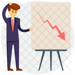 Falling Graph Icon