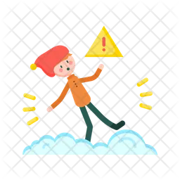 Falling Off Ice  Icon