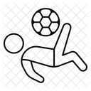 Fallruckzieher Fussball Symbol