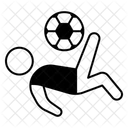 Fallruckzieher Fussball Symbol