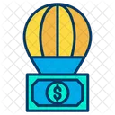 Fallschirm Dollarnote Investition Symbol